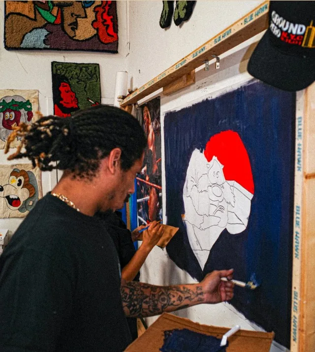 Racks Hogan at work
