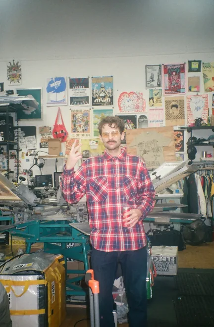 In the print shop